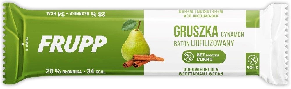 Baton liofilizowany gruszka - CYNAMON BEZGLUTENOWY 10 g - CELIKO (FRUPP)