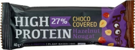 Baton proteinowy z orzechami laskowymi w polewie czekoladowej bezglutenowy BIO 40 g - ROOBAR