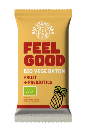 Baton z prebiotykiem feel good BIO 35 g - DIET-FOOD