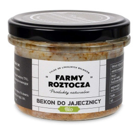 Bekon do jajecznicy BIO 180 g (SŁOIK) - FARMY ROZTOCZA