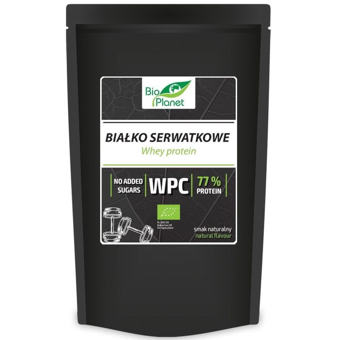 Białko serwatkowe naturalne (koncentrat wpc 77) BIO 150 g - BIO PLANET