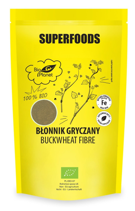 Błonnik gryczany BIO 200 g - BIO PLANET SUPERFOODS