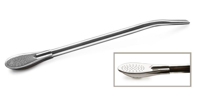 Bombilla ze stali nierdzewnej łyżeczkowa liza 19 cm - YERBA MATE GREEN ORGANIC