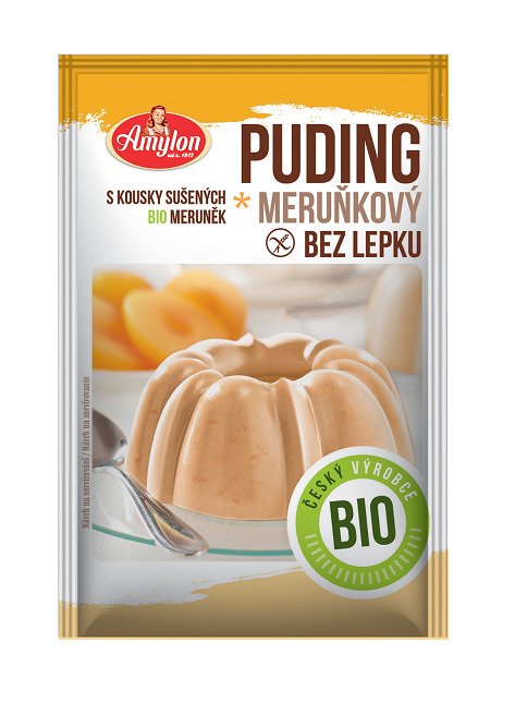 Budyń morelowy bezglutenowy BIO 40 g - AMYLON