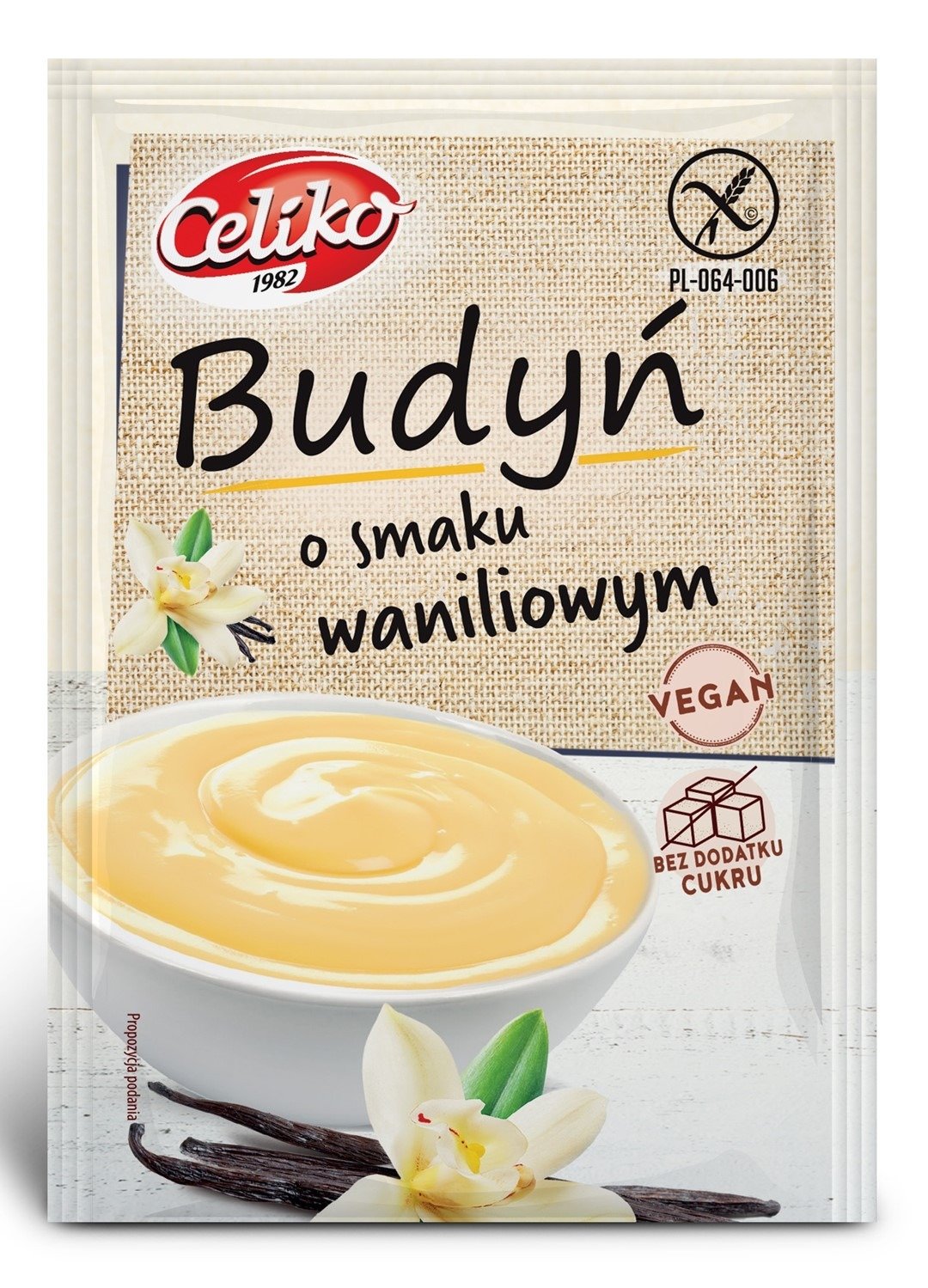 Budyń o smaku waniliowym bezglutenowy 40 g - CELIKO
