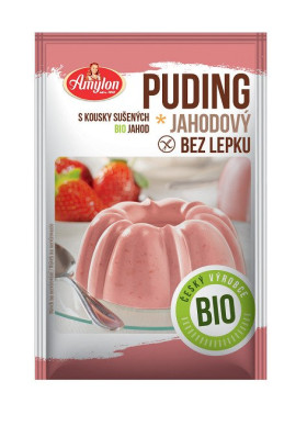 Budyń truskawkowy bezglutenowy BIO 40 g - AMYLON
