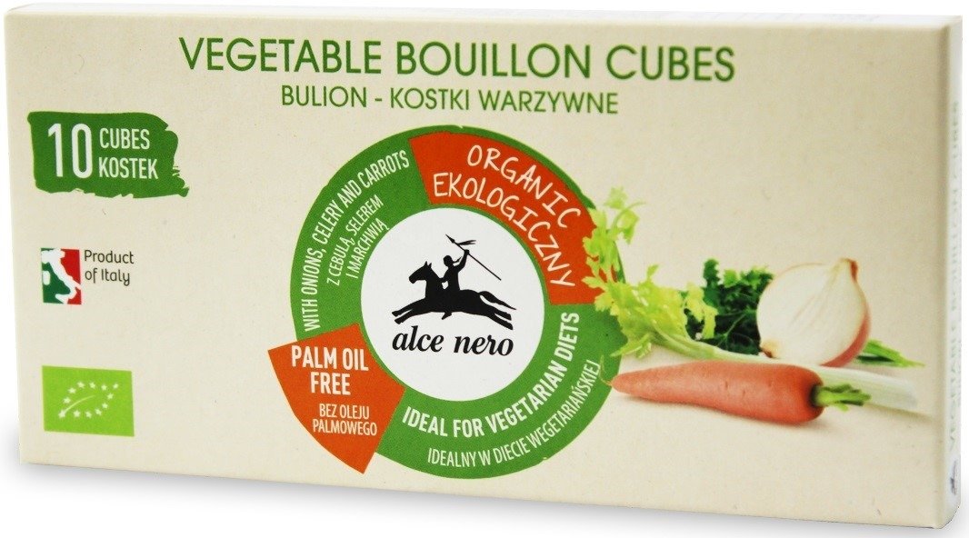 Bulion - kostki warzywne BIO (10 x 10 g) 100 g - ALCE NERO