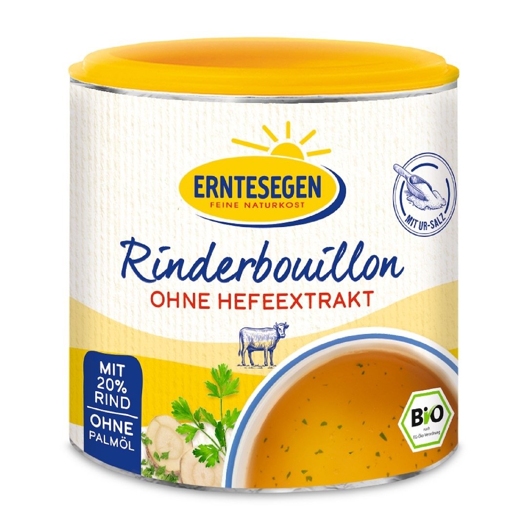Bulion wołowy bez dodatku drożdży w proszku BIO 120 g - ERNTESEGEN