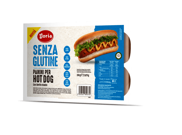 Bułki do hot dogów bezglutenowe (2 szt.) 150 g - DORIA