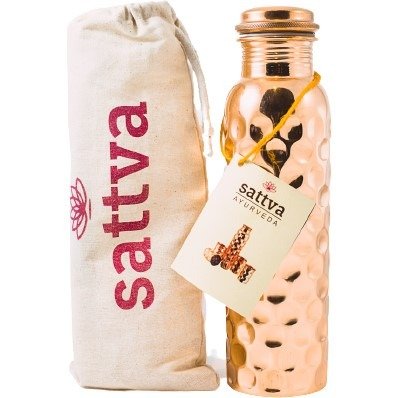 Butelka miedziana diamond 650 ml - SATTVA (AYURVEDA)