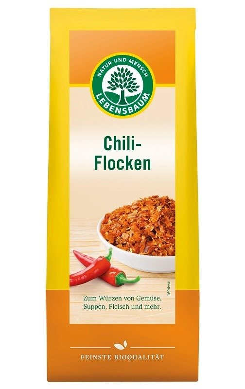 Chili płatki BIO 45 g - LEBENSBAUM