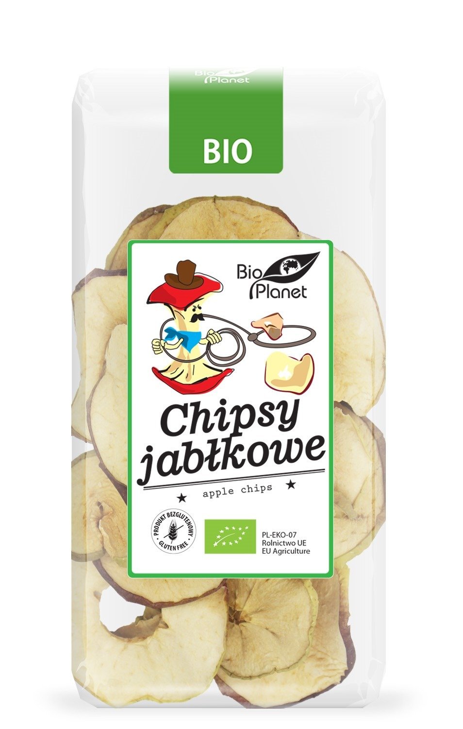 Chipsy jabłkowe bezglutenowe BIO 30 g - BIO PLANET