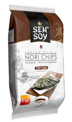 Chipsy nori teriyaki 4,5 g - SEN SOY