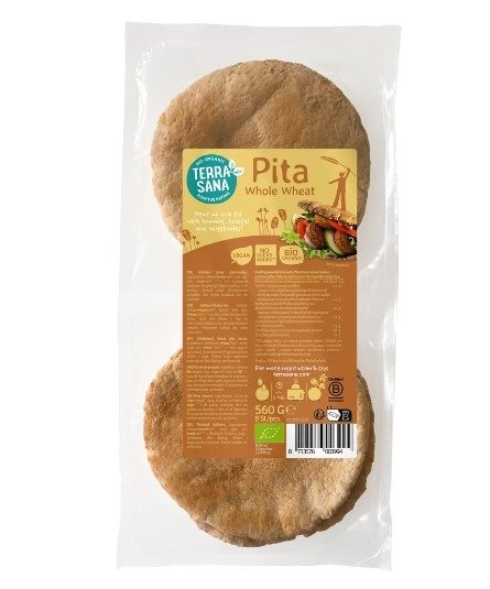 Chleb pita pełnoziarnisty BIO 560 g - TERRASANA