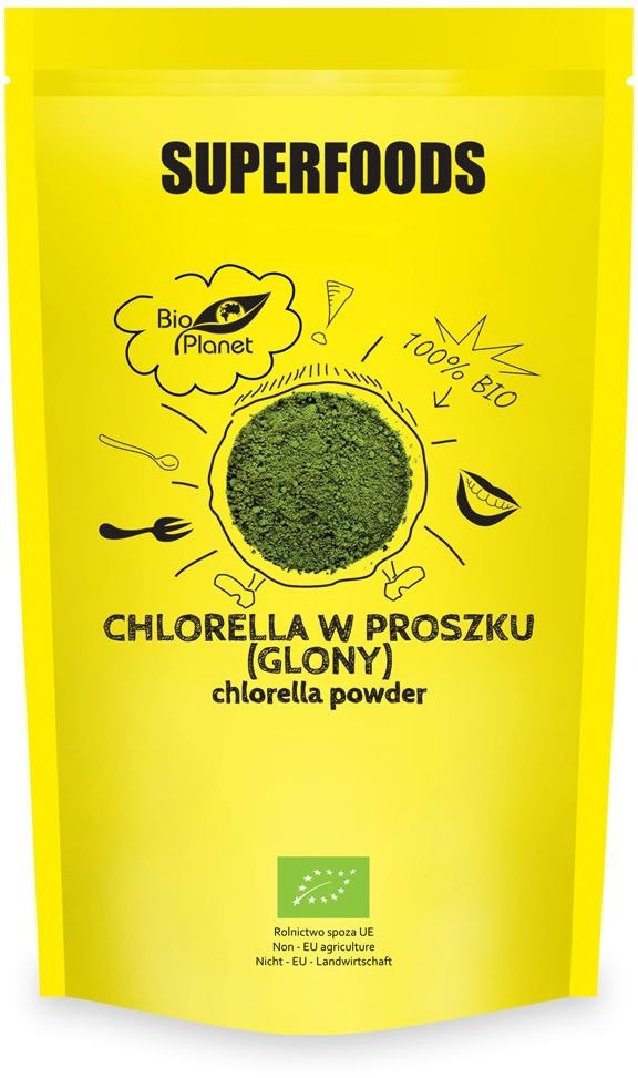 Chlorella sproszkowana BIO 200 g - BIO PLANET SUPERFOODS