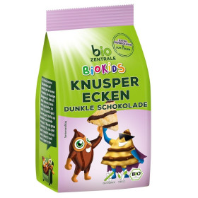 Chrupki kukurydziane piramidki z czekoladą gorzką bezglutenowe dla dzieci BIO 60 g - BIO ZENTRALE (BIOKIDS)