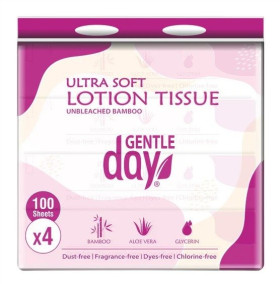Chusteczki bambusowe z aloesem i gliceryną 400 szt. - GENTLE DAY