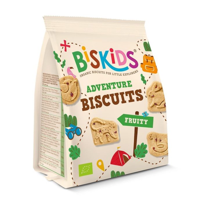 Ciasteczka wielozbożowe jabłkowe zwierzęta BIO 100 g - BISKIDS