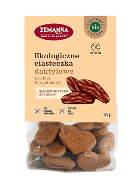 Ciastka daktylowe bezglutenowe BIO 100 g - ZEMANKA