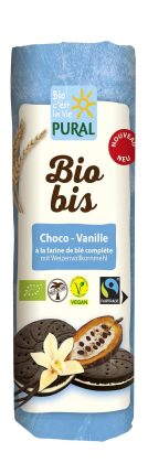 Ciastka markizy kakaowe z kremem waniliowym fair trade BIO 320 g - PURAL (BIO BIS)