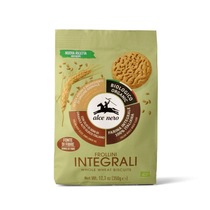 Ciastka pełnoziarniste BIO 350 g - ALCE NERO