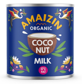 Coconut milk - napój kokosowy bez gumy guar (17 % tłuszczu) BIO 200 ml (PUSZKA) - AMAIZIN