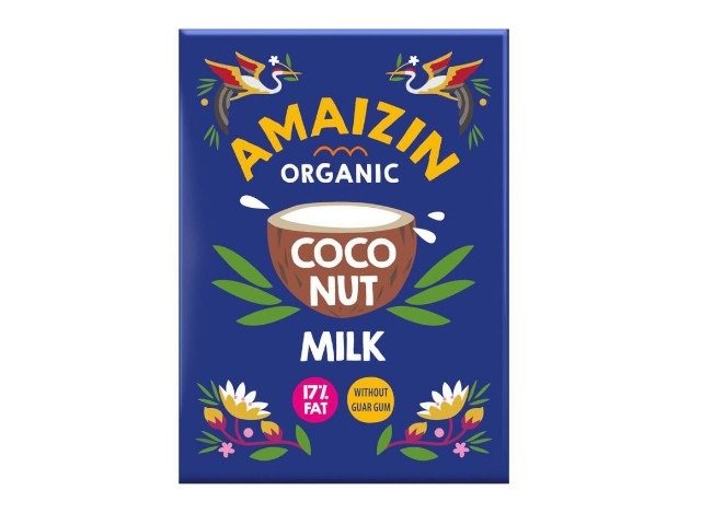 Coconut milk - napój kokosowy bez gumy guar (17 % tłuszczu) BIO 500 ml (KARTON) - AMAIZIN
