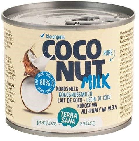 Coconut milk - napój kokosowy bez gumy guar (22 % tłuszczu) BIO 200 ml - TERRASANA