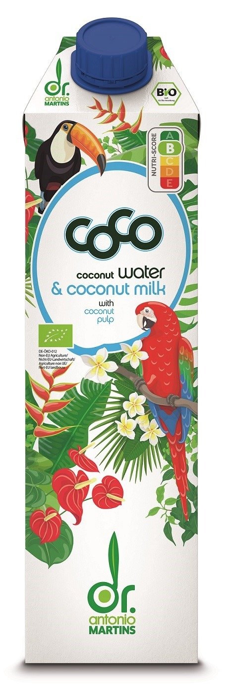 Coconut milk - napój kokosowy do picia BIO 1 L - COCO (DR MARTINS)