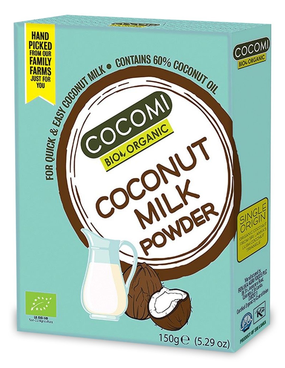 Coconut milk - napój kokosowy w proszku BIO 150 g - COCOMI