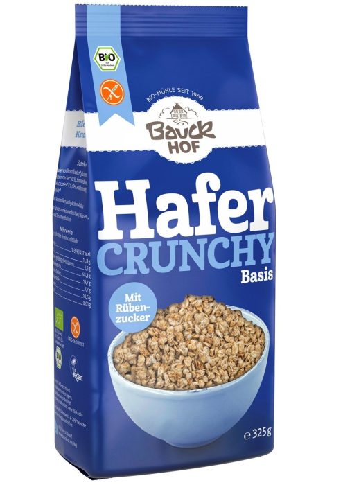 Crunchy owsiane waniliowe bezglutenowe BIO 325 g - BAUCK MUHLE
