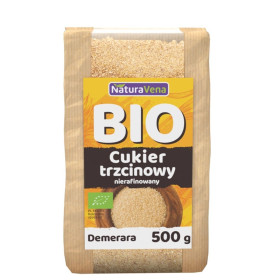 Cukier trzcinowy demerara BIO 500 g - NATURAVENA
