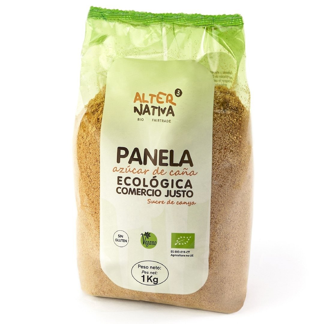 Cukier trzcinowy panela bezglutenowy BIO 1 kg - ALTERNATIVA3