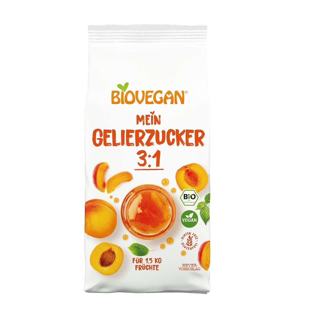 Cukier żelujący 3:1 bezglutenowy BIO 500 g - BIOVEGAN (PRODUKT SEZONOWY)
