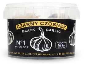 Czarny czosnek bezglutenowy BIO 80 g - PIĘĆ PRZEMIAN