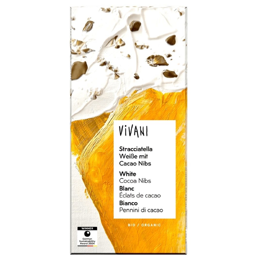 Czekolada biała stracciatella BIO 80 g - VIVANI