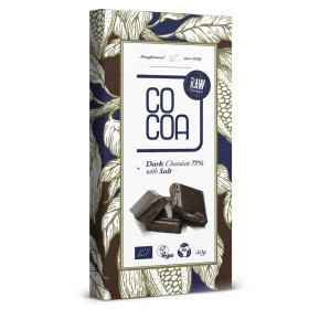 Czekolada ciemna 75 % z solą BIO 50 g - COCOA