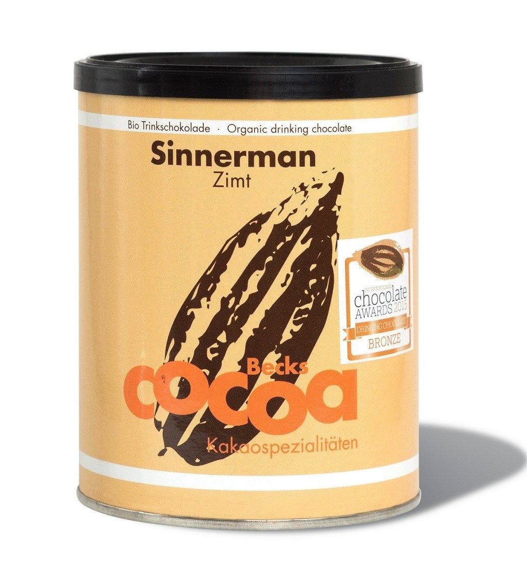 Czekolada do picia cynamonowa fair trade bezglutenowa BIO 250 g - BECKS COCOA