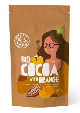 Czekolada do picia o smaku pomarańczy BIO 200 g - DIET-FOOD