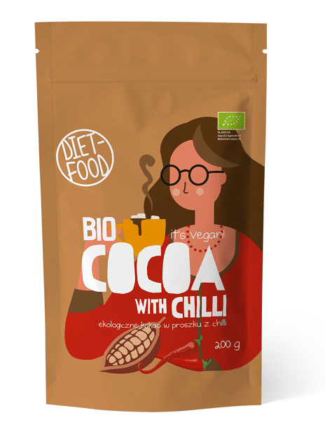 Czekolada do picia z chili BIO 200 g - DIET-FOOD
