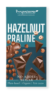 Czekolada z orzechami laskowymi bez dodatku cukrów bezglutenowa BIO 60 g - BENJAMISSIMO