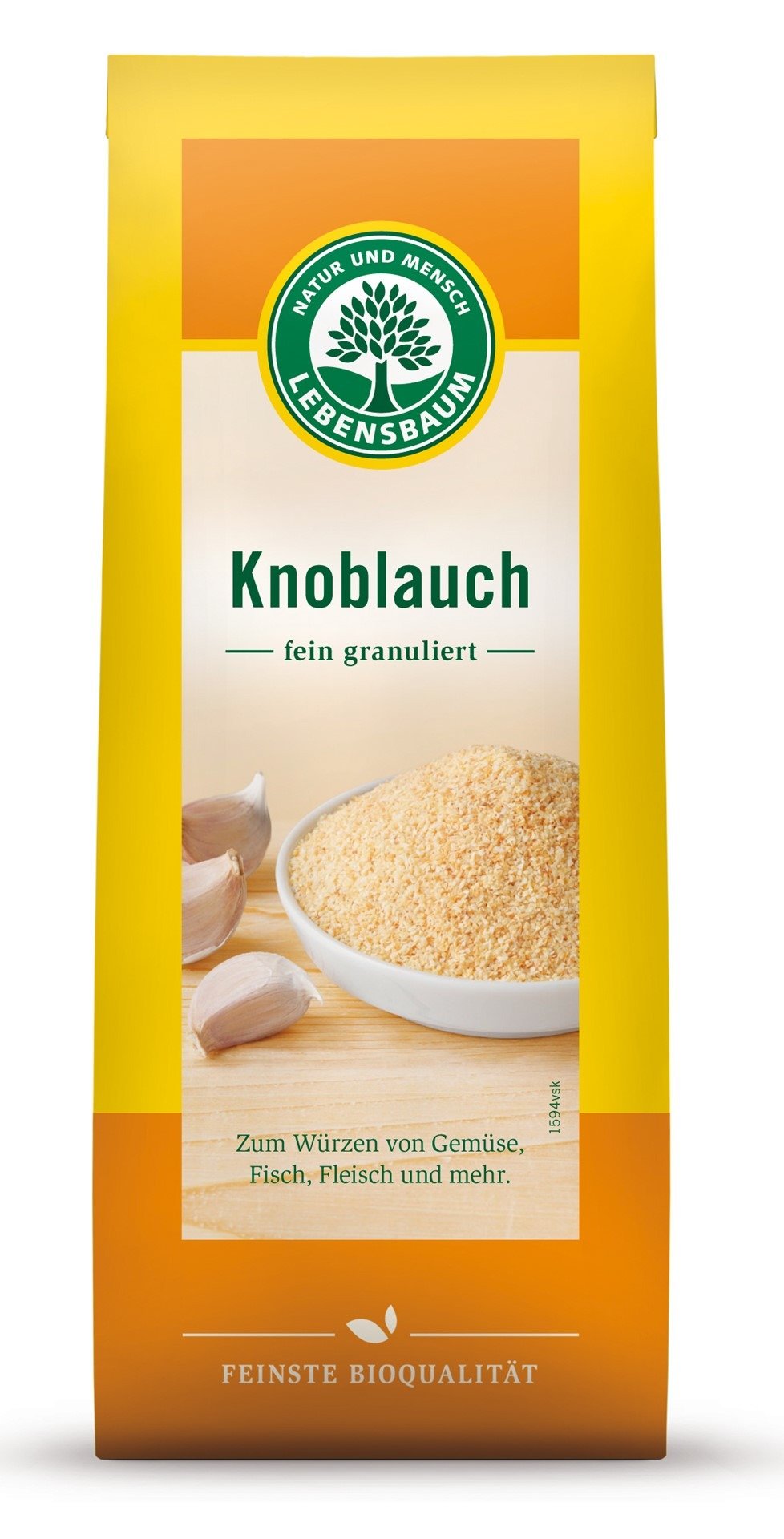 Czosnek granulowany BIO 70 g - LEBENSBAUM