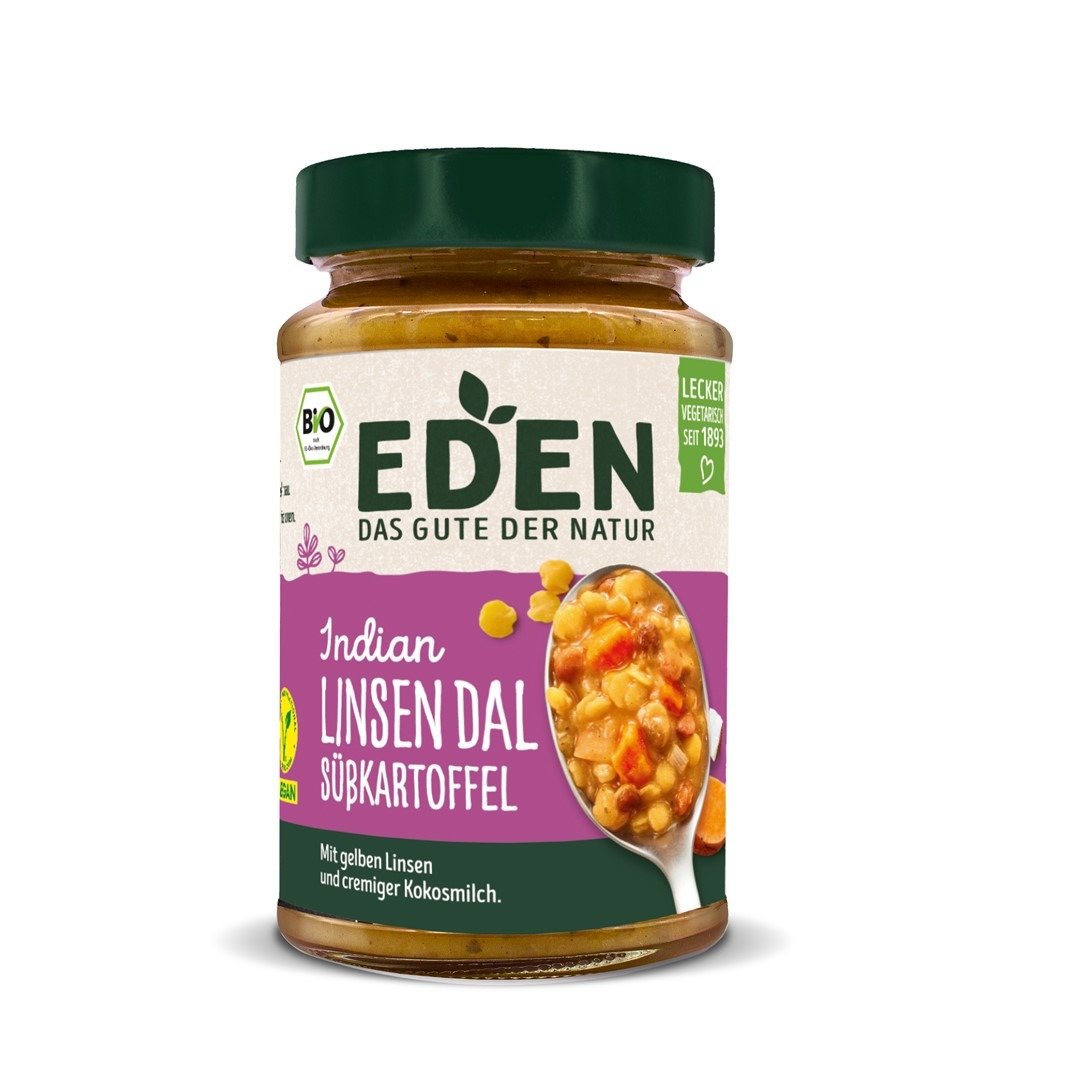 Dal z soczewicy z batatami w stylu indyjskim BIO 400 g - EDEN