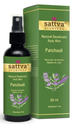 Dezodorant - MGIEŁKA DO CIAŁA PACZULA 80 ml - SATTVA (AYURVEDA)