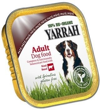 (dla psa) pasztet z wołowiny i kurczka z algami morskimi BIO 150 g - YARRAH