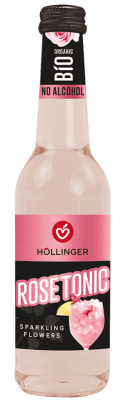 Drink musujący bezalkoholowy rose tonic BIO 330 ml - HOLLINGER