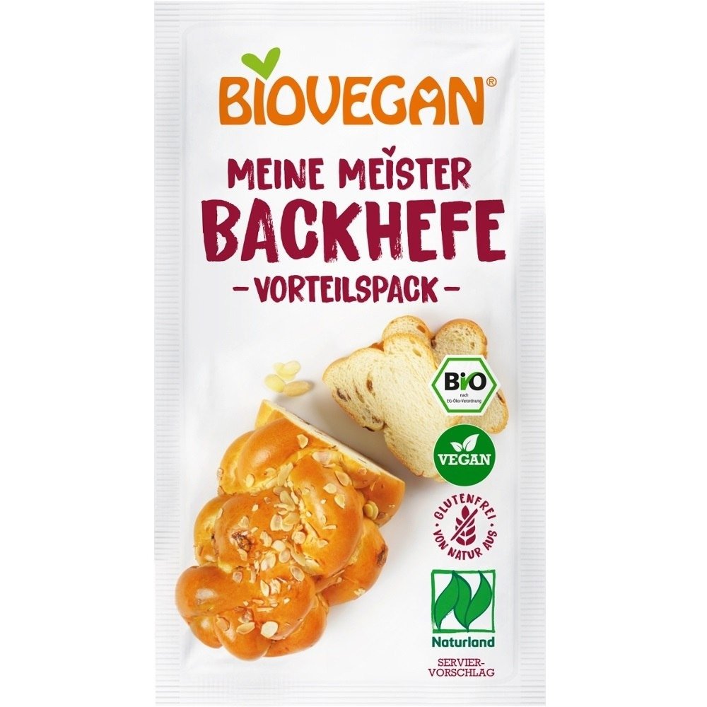 Drożdże suszone bezglutenowe BIO (3 x 7 g) 21 g - BIOVEGAN