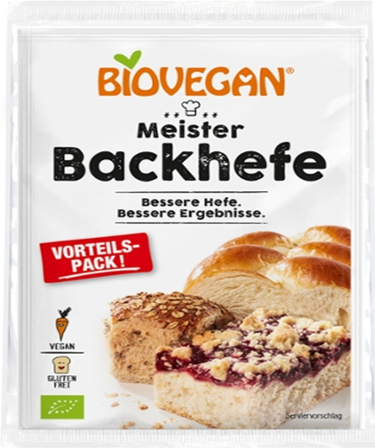 Drożdże suszone bezglutenowe BIO (3 x 7 g) 21 g - BIOVEGAN