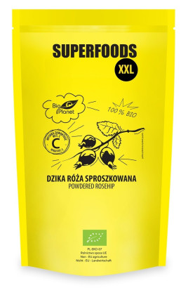 Dzika róża sproszkowana BIO 500 g - BIO PLANET SUPERFOODS