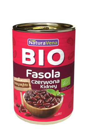 Fasola czerwona kidney w zalewie BIO 400 g - NATURAVENA